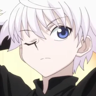 🍶 Killua Zoldyck Hunter x Hunter Anime, Mangá, Menino, Cabelo Branco, Killua, Killua Zoldyck telegram sticker