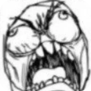 👍 Rage Guy Rage Comics whatsapp sticker