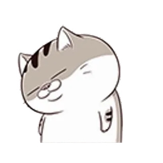 😎 Katze, süß, Tier, Aufkleber, Cartoon telegram sticker