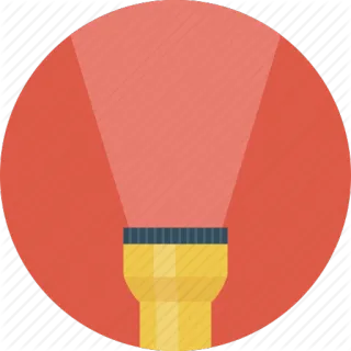 🔦 flashlight, torch, light, tool, illumination, equipment, portable, emergency telegram sticker