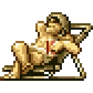 🍹 Metal Slug metal slug, gioco, soldato, ferito, pixel art telegram sticker