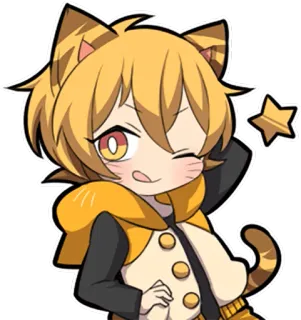 😋 애니메이션, 고양이, 만화, 귀여운, 캐릭터, 귀여운 telegram sticker