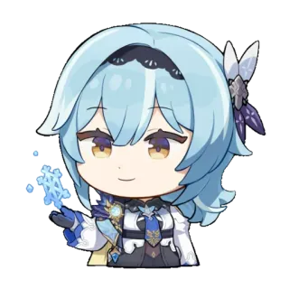 ❄️ Eula Genshin Impact Anime, Videospiel, Charakter, Genshin, Eula whatsapp sticker