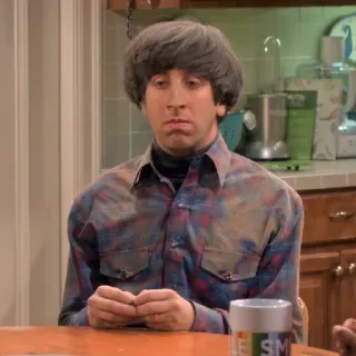 😕 Howard Wolowitz The Big Bang Theory Howard Wolowitz, The Big Bang Theory, sitcom, character, television telegram sticker