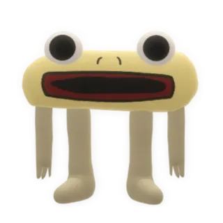 😦 개구리, 테이블, 동물, 생물, 이상한, 웃긴 telegram sticker