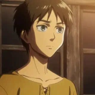 🦜 Eren Yeager Attack on Titan Anime, Manga, Personage, Eren, Attack on Titan telegram sticker