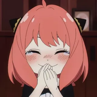 😆 Anya Forger Spy x Family Anime, Spy x Family, Anya Forger, Schattig, Blij, Kawaii telegram sticker