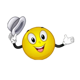 🤠 Smiley, Emoticon, Cartoon, Hut, Gruß telegram sticker
