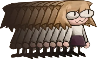 🙃 Neco-Arc neco-arc, kot, anime, kreskówka telegram sticker