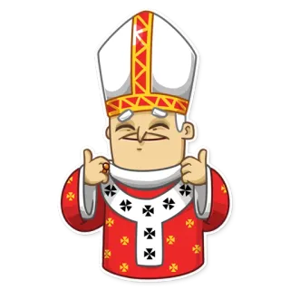 Pope telegram stickers
