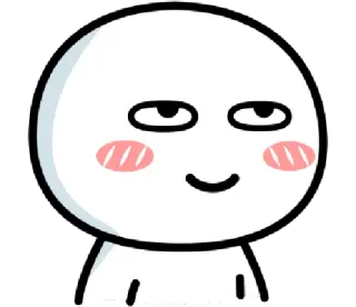 🙂 Dessin animé, Personnage, Mignon, Drôle, Emoji telegram sticker