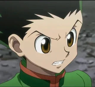 😠 Gon Freecss Hunter x Hunter Anime, Gon, Hunter x Hunter, Kartun, Marah telegram sticker