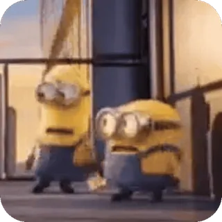 ๐ Minions Despicable Me minions, animation, funny, cartoon, dancing, cute, despicable me telegram sticker