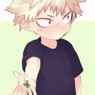 🍀 Bakugo Katsuki My Hero Academia Anime, Bakugo, My Hero Academia, MHA, Dessin animé whatsapp sticker