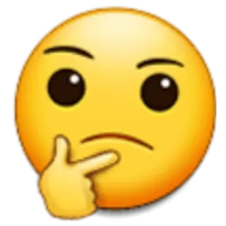 🤔 emoji, thinking, pondering, question, thoughtful telegram sticker
