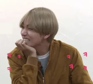 🦋 ㅋㅋㅋ coreano, ridere, ㅋㅋㅋ, emoji, k-pop telegram sticker