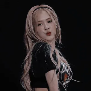 🌟 kpop, chanteur, rose, blackpink, cheveux roses, idole telegram sticker