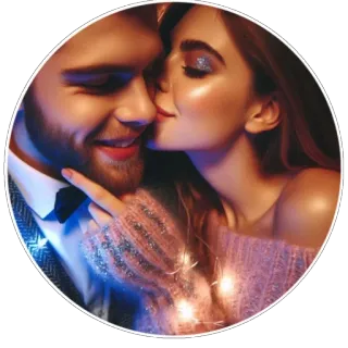 ❤ cặp đôi, tình yêu, nụ hôn, lãng mạn, tình cảm, chân dung whatsapp sticker