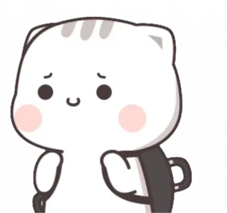 🍼 chat, mignon, autocollant, dessin animé telegram sticker