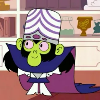 🎀 Mojo Jojo The Powerpuff Girls Kartun, Penjahat, Monyet, Mojo Jojo, The Powerpuff Girls telegram sticker