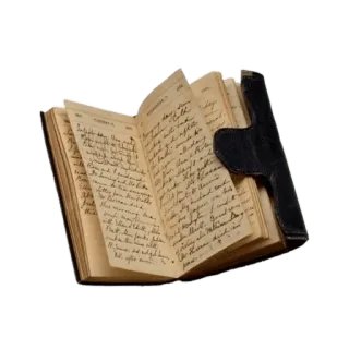 🗝 diario, cuaderno, revista, vintage, libro, antiguo telegram sticker