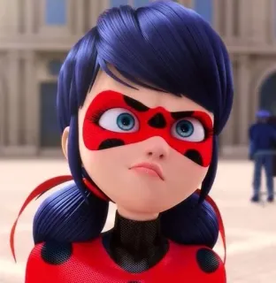 🌟 Ladybug Miraculous: Tales of Ladybug & Cat Noir การ์ตูน, ซูเปอร์ฮีโร่, ผู้หญิง, สีแดง, สีดำ, เลดี้บั๊ก whatsapp sticker
