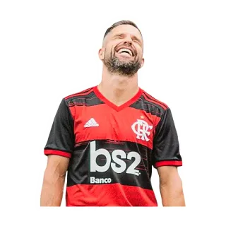 😂 football, athlète, sport, flamengo, footballeur, rouge et noir telegram sticker