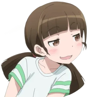 😏 动漫, 女孩, 卡通, 可爱, 角色, 漫画, 微笑 telegram sticker