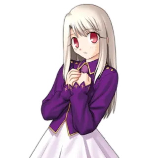😣 Illyasviel von Einzbern Fate/Stay Night Аниме, Манга, Иллиясвиль, Fate, Персонаж telegram sticker