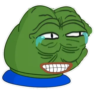 😂 Pepe the Frog пепе, лягушонок пепе, мем, лягушка, интернет мем whatsapp sticker