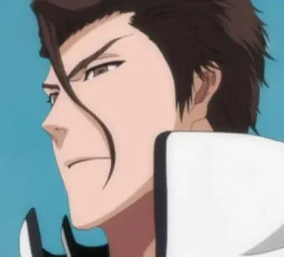 😠 Aizen Sosuke Bleach anime, villain, captain, soul reaper telegram sticker