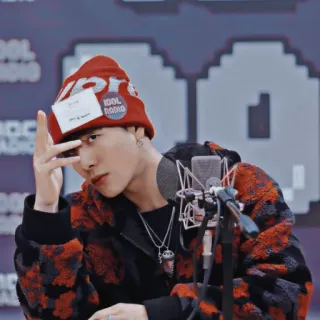 😏 IDOL RADIO Rádio, Ídolo, Música, Pessoa, Gorro, Microfone whatsapp sticker