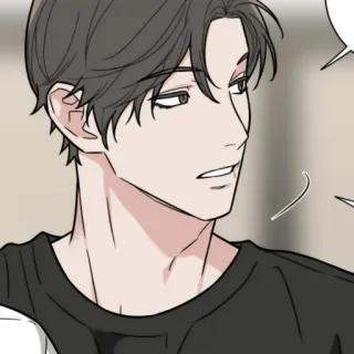 🕯 mężczyzna, portret, anime, postać, rysunek telegram sticker