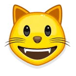 😺 mèo, biểu tượng cảm xúc, mặt, động vật, mèo con, họ mèo telegram sticker