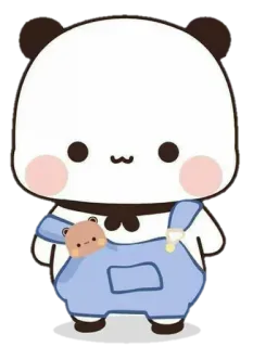 🦋 Panda, Niedlich, Cartoon, Sticker, Tier telegram sticker