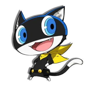 😀 Morgana Persona 5 videogame, kat, mascotte, personage, anime telegram sticker