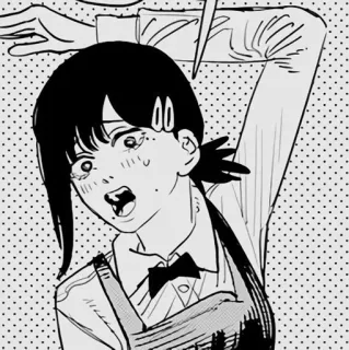 🐚 Kobeni Higashiyama Chainsaw Man anime, manga, Kobeni, Chainsaw Man, Higashiyama telegram sticker