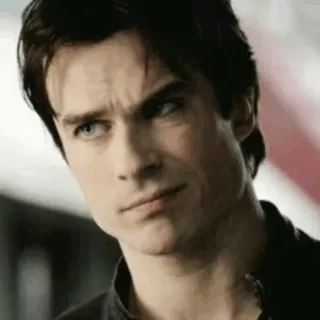 🦇 Damon Salvatore The Vampire Diaries Damon Salvatore, Pamiętniki Wampirów, Ian Somerhalder, wampir, serial TV, dramat telegram sticker