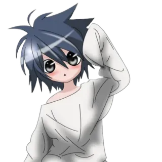 😳 Anime, Manga, Kawaii, Niedlich, Cartoon telegram sticker