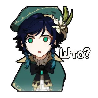 🧐 Venti Genshin Impact што? อนิเมะ, เกม, สติกเกอร์, เวนติ, เก็นชิน อิมแพ็ค telegram sticker
