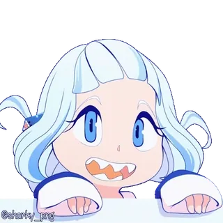 😃 Gawr Gura Hololive whatsapp sticker