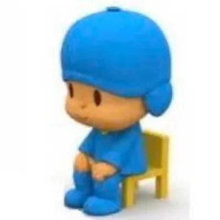 😶 Pocoyo dibujos animados, personaje, niño, animado whatsapp sticker