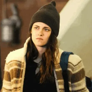 🤍 Kristen Stewart Kristen Stewart, Schauspielerin, Hut, Mütze, Porträt telegram sticker