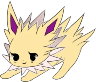 ☺️ Jolteon pokemon, jolteon, eeveelution, listrik whatsapp sticker
