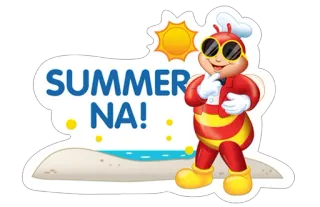 🏖 SUMMER NA! summer, beach, sun, Jollibee telegram sticker
