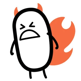😡 Desenho animado, Diabo, Irritado, Demônio telegram sticker