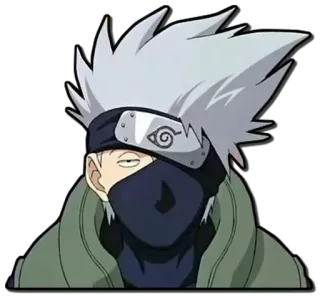 😒 Kakashi Hatake Naruto 애니메이션, 카카시, 나루토, 닌자, 스티커, 만화 telegram sticker