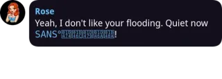 🤔 Yeah, I don't like your flooding. Quiet now SANS ° telegram sticker
