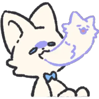 😰 kucing, binatang, lucu, stiker, kartun telegram sticker