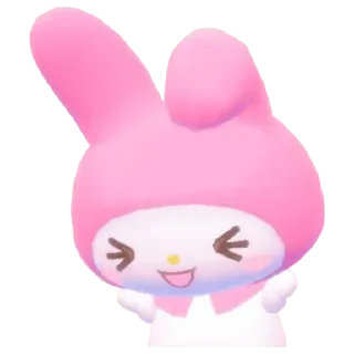 😀 My Melody My Melody, Sanrio, mignon, kawaii, lapin, rose telegram sticker